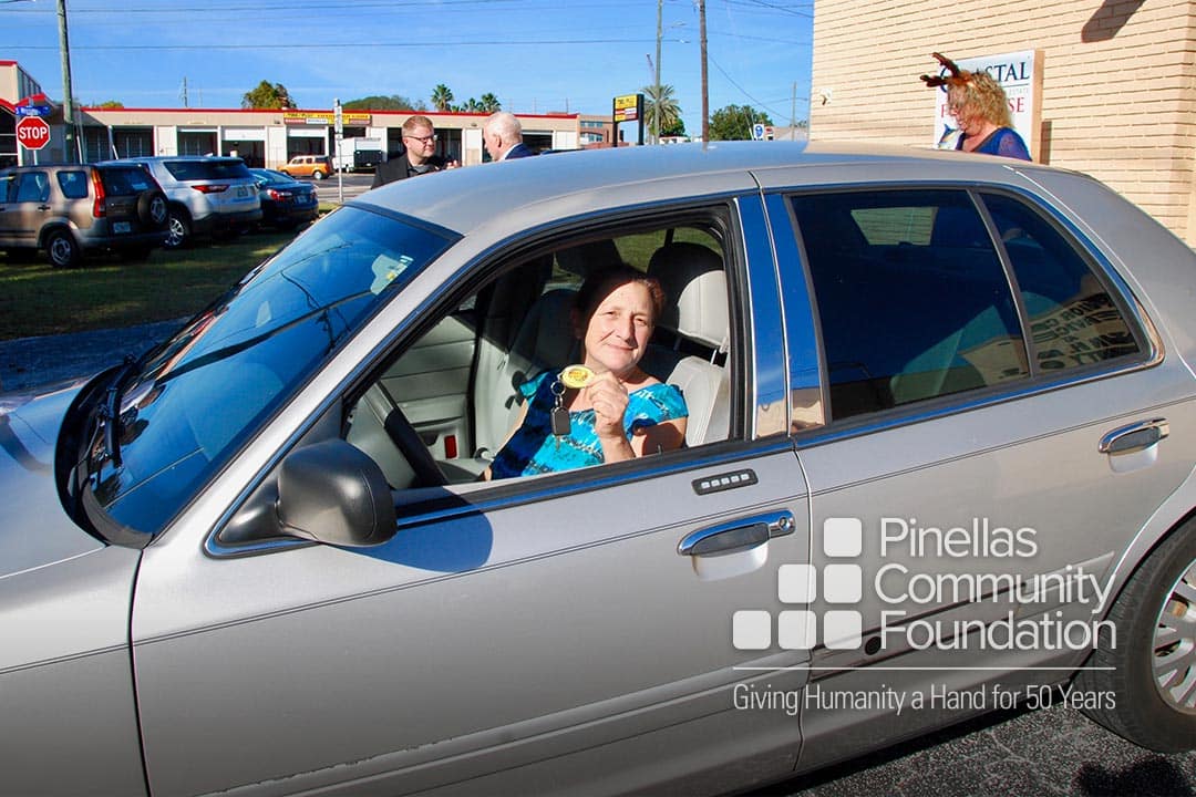 Grant recipient gains stability and reliable transportation from a refurbished car provided by Wheels of Success.