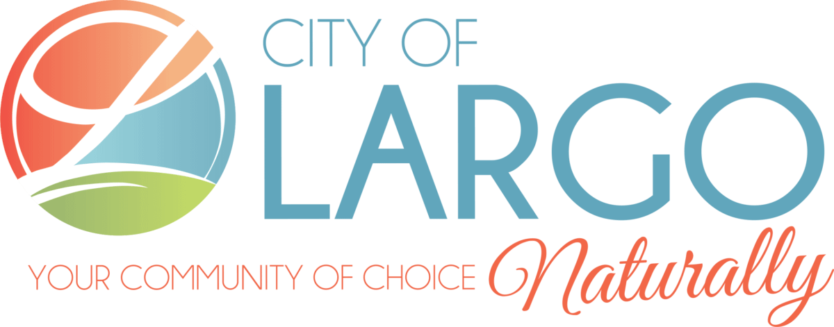City of Largo logo with tagline: Your community of choice, naturally.