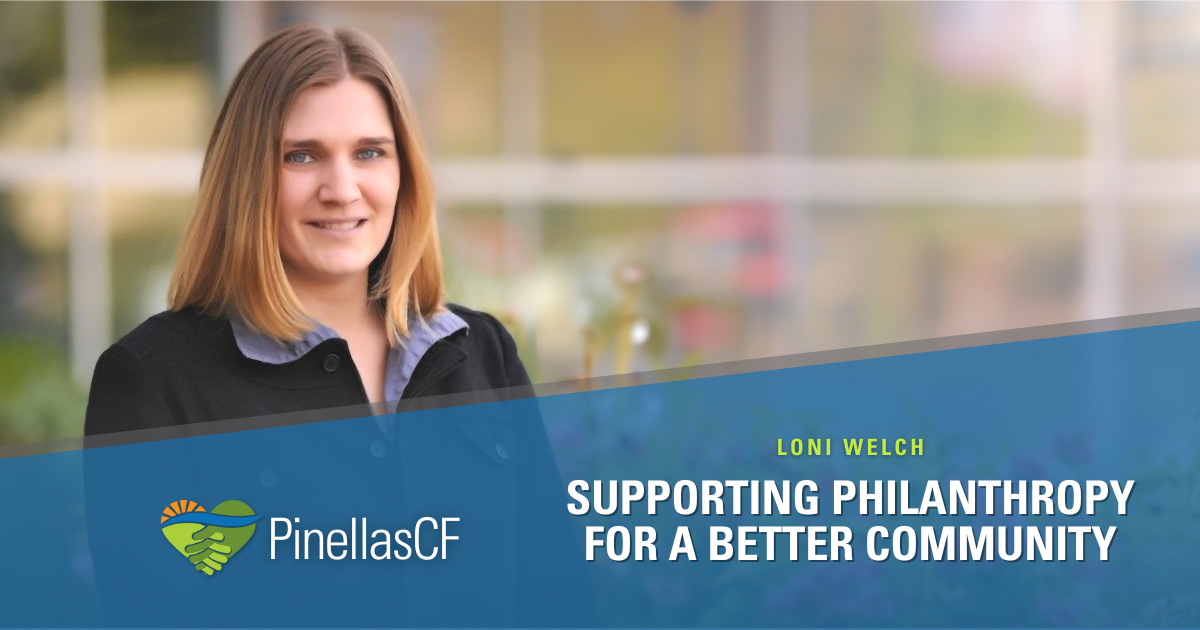 Loni Welch is a CPA in Pinellas County who works with her clients to maximize tax benefits through charitable giving and make our community a better place to live.