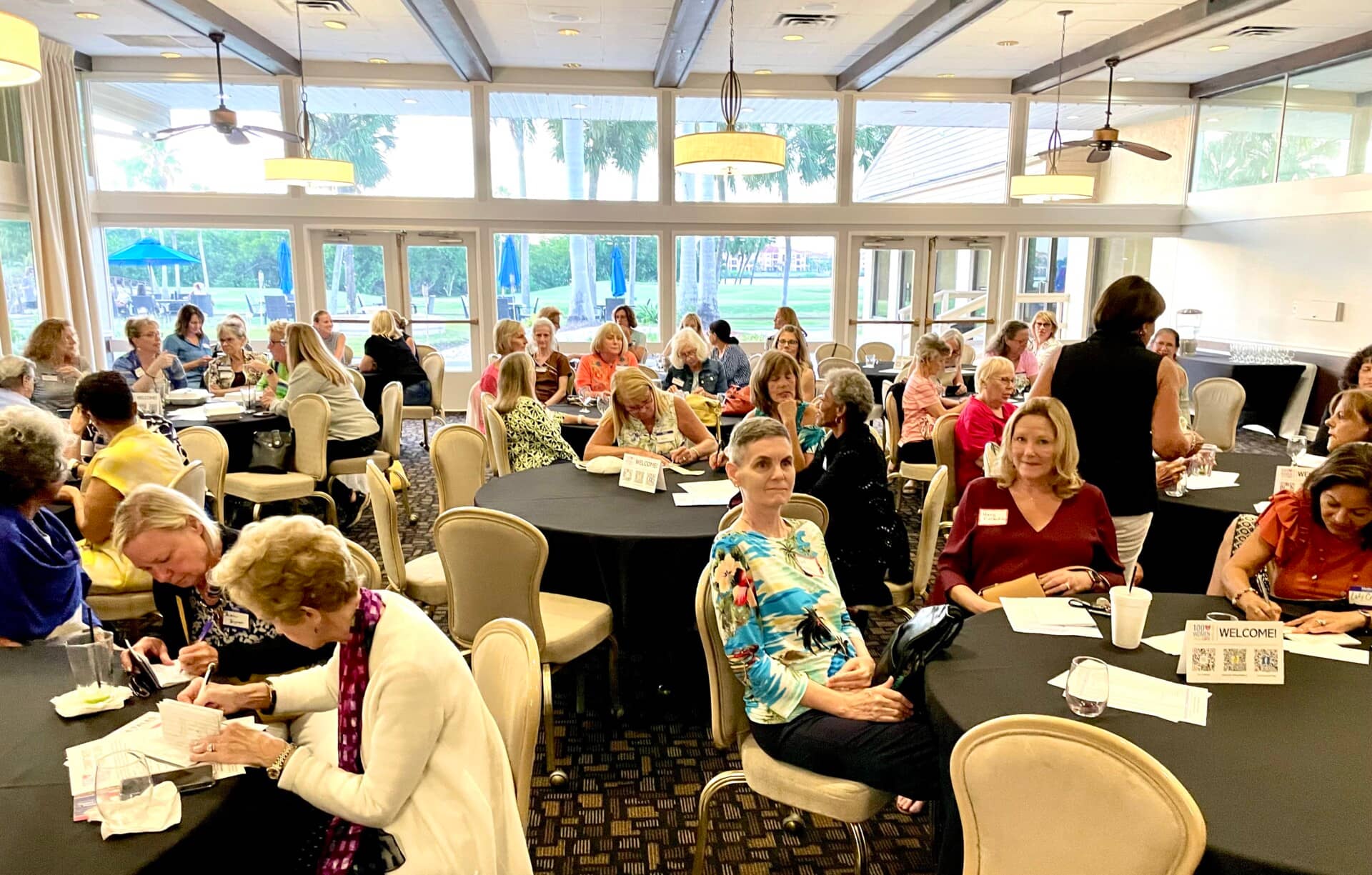 The 100 Women Who Care Pinellas County members meet each quarter for an hour to dedicate $100, learn about local nonprofits, and choose a charity to receive a collective donation.